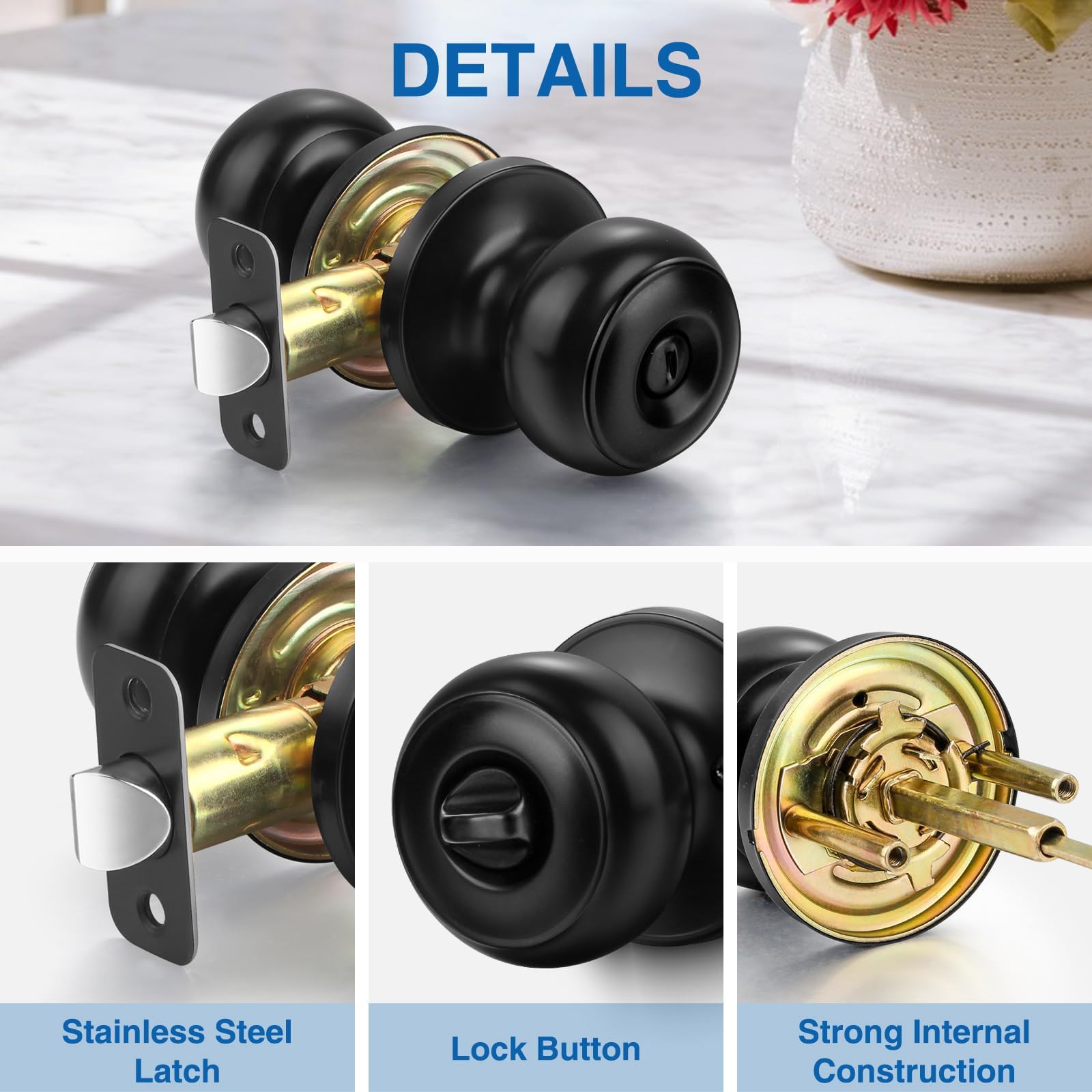 Sopoby brand logo on knob reflecting modern hardware style
