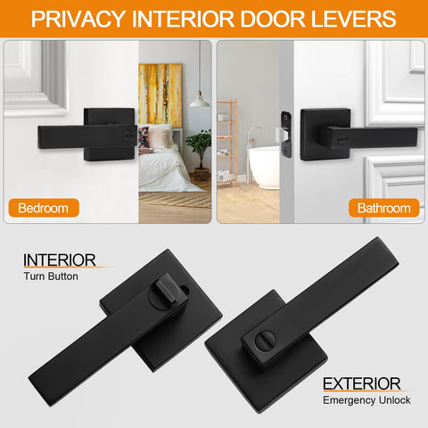 Sopoby privacy function lever close-up demonstrating secure lock.