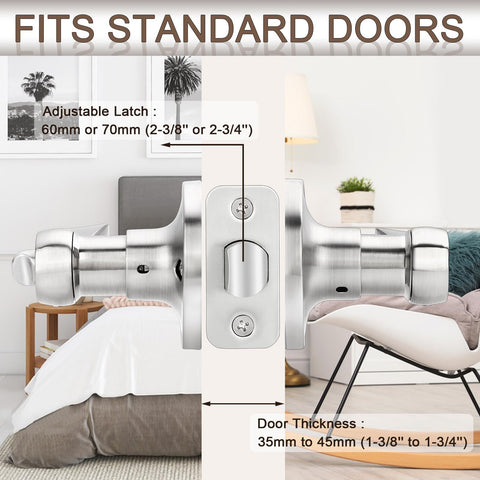 Sopoby reversible door handle installation on left or right handed doors
