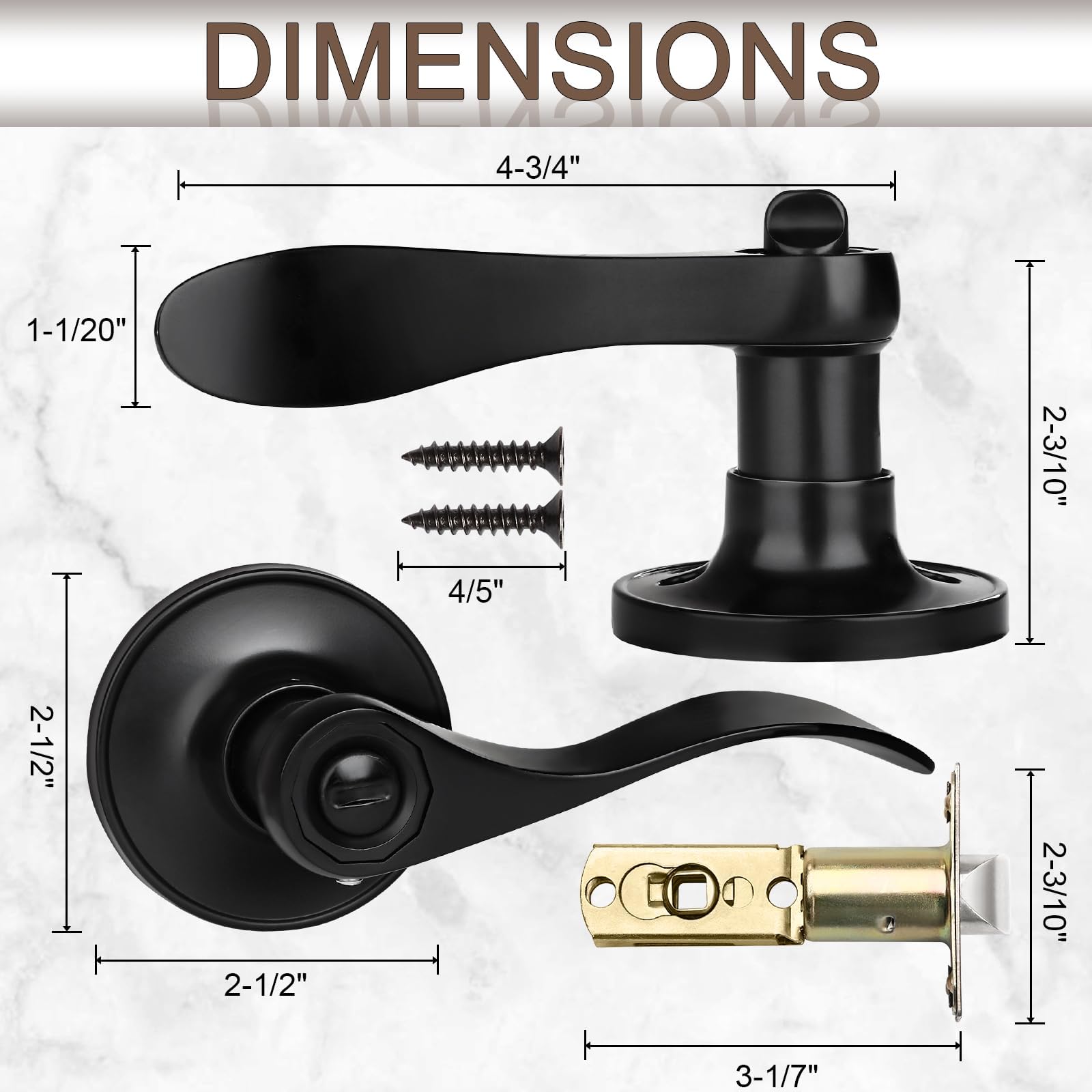 Sopoby reversible door lever design suitable for both door orientations.