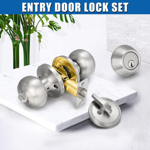 Sopoby round ball knobs satin nickel closeup highlights durable modern hardware.