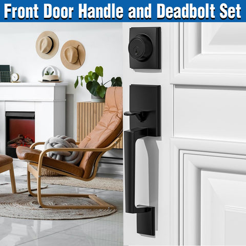 Sopoby single cylinder deadbolt exterior provides secure exterior entry with interior locking