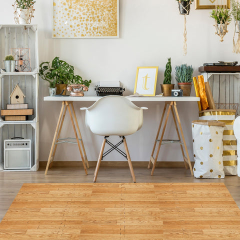 Sorbus living room layout with wood grain mats