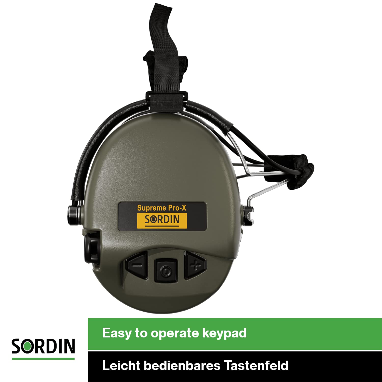 Sordin Pro-X waterproof electronics depicted in rugged outdoor use.
