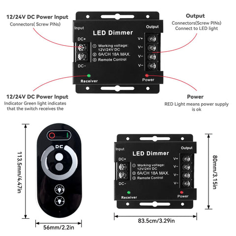 Sorfia RF remote range up to 65 feet enables flexible control across a room.