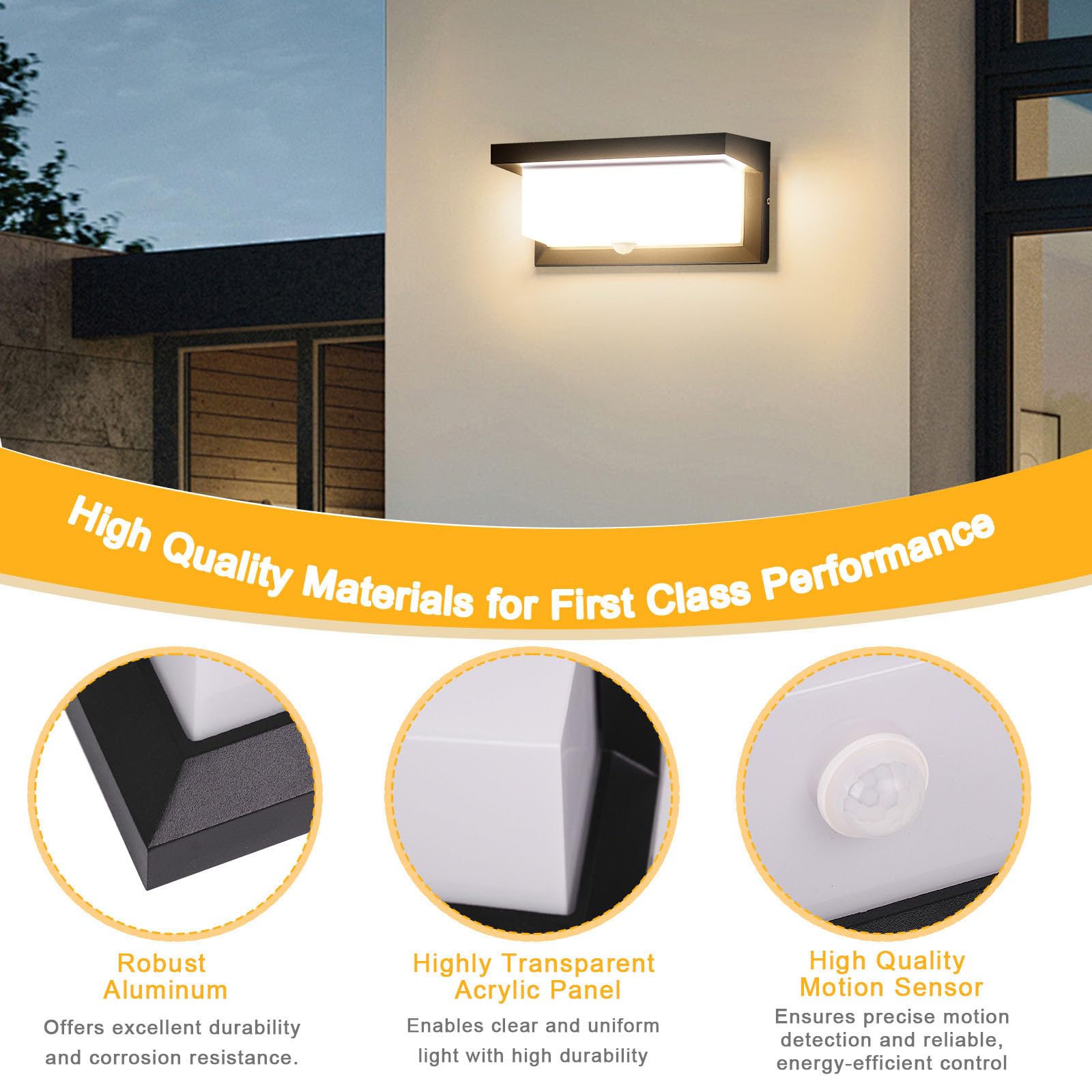 Sorfia dusk-to-dawn functionality automatically responds to ambient light