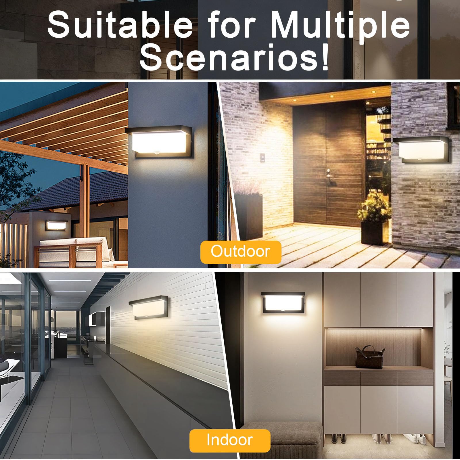 Sorfia versatile indoor-outdoor light suitable for patios and hallways