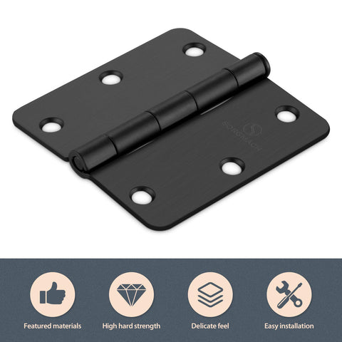 SORGMACH door hinge opened to show 305 degree range for versatile motion