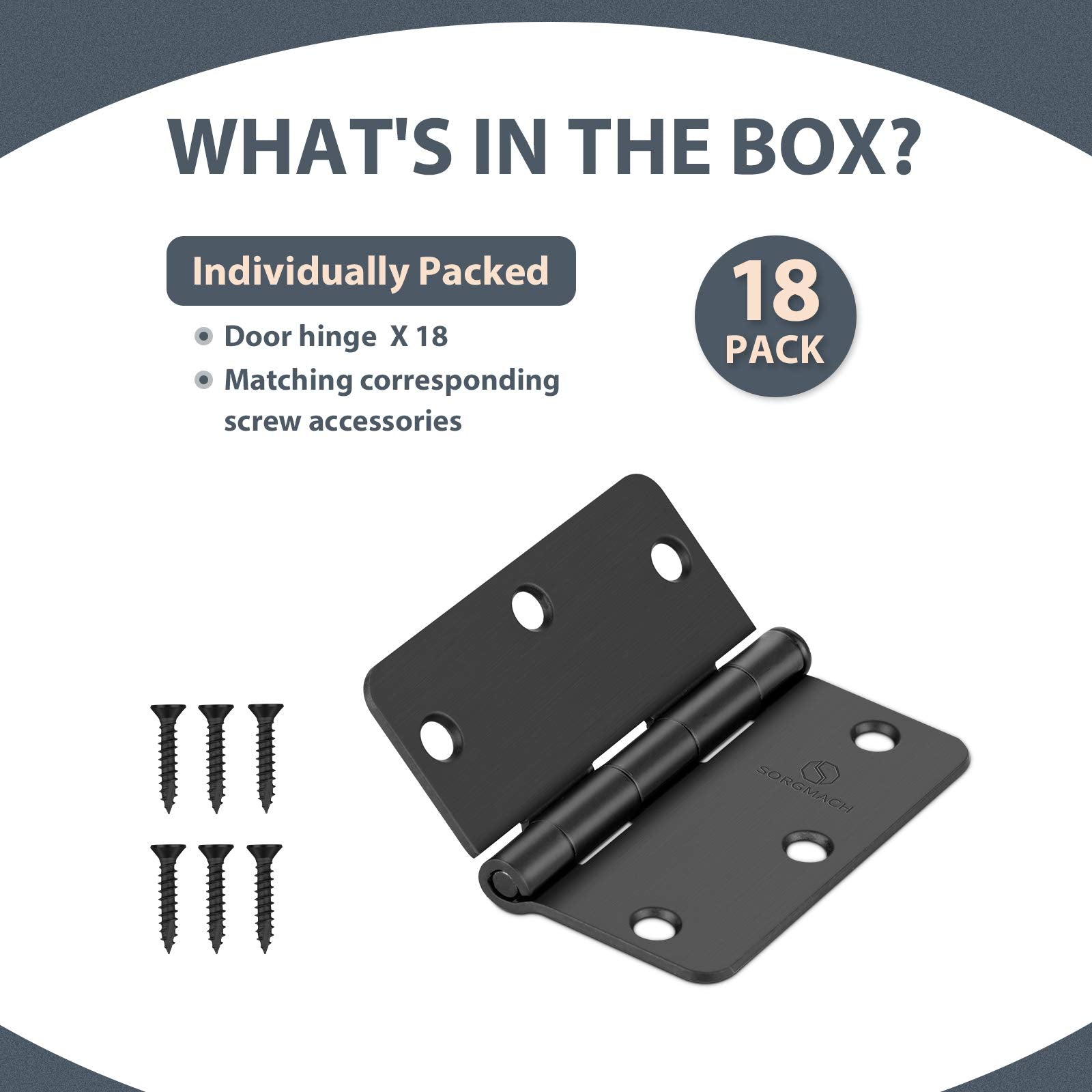 SORGMACH plain bearing hinge assembly for smooth operation