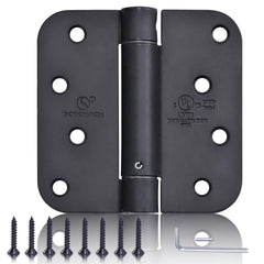 SORGMACH self-closing hinge matte black 4x4 for smooth interior door control.