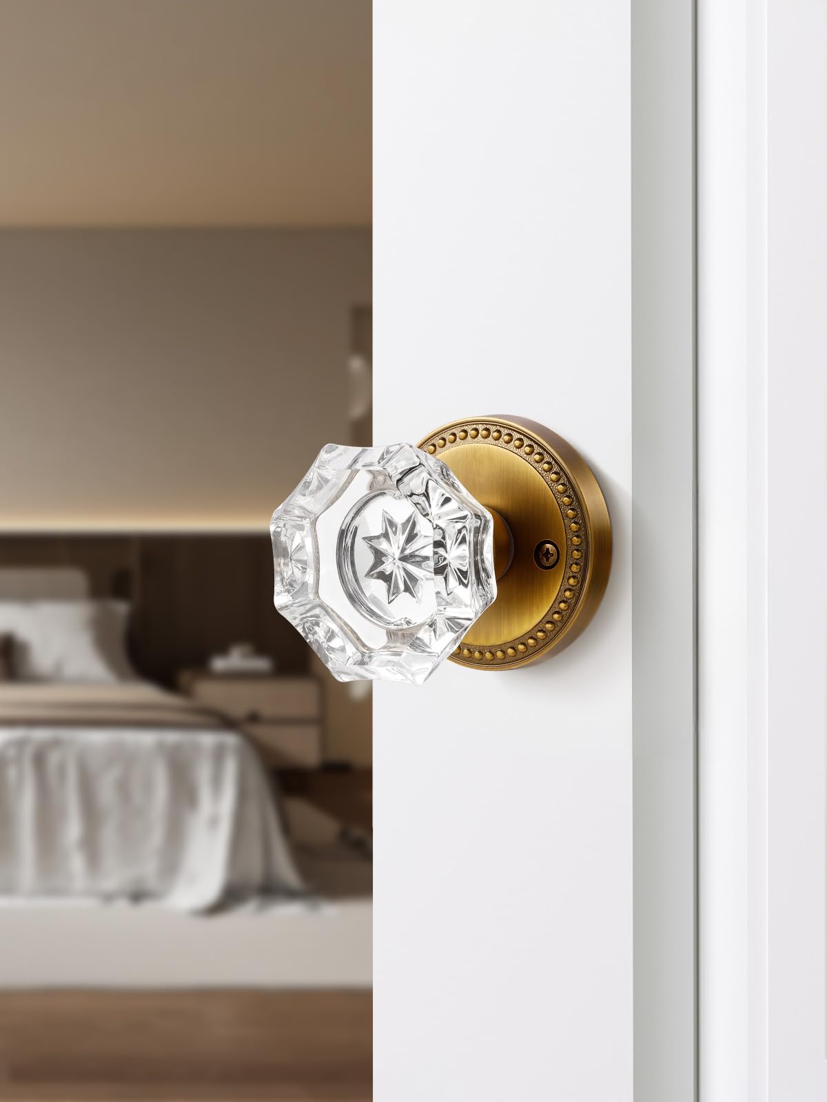 SORWDUERM adjustable latch fits doors from 1-3/8 to 1-3/4 inches.