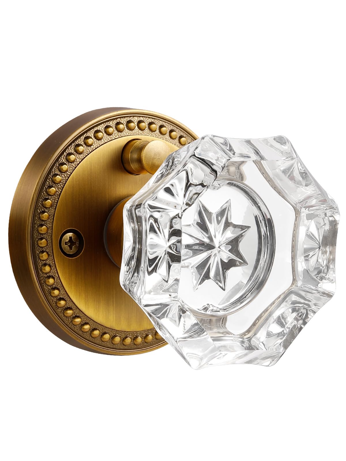 SORWDUERM antique brass door knob adds classic interior charm with privacy.