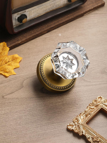 SORWDUERM antique brass door knobs ideal for hallway and closet doors.