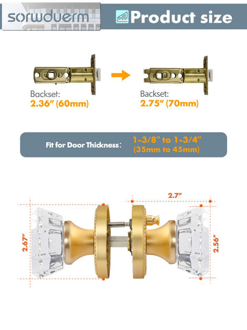 Sorwduerm brushed gold knob adds luxe appeal to interiors.