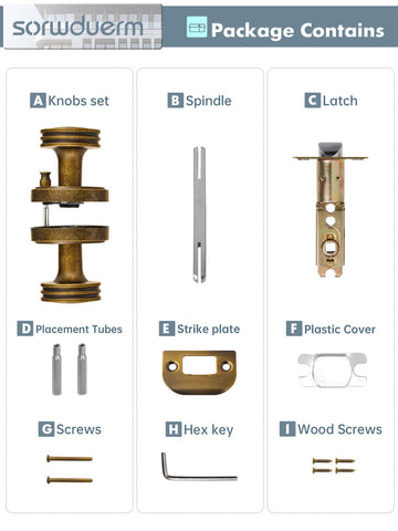 SORWDUERM installation kit included ensures quick setup and complete parts.