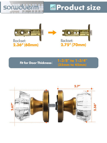 SORWDUERM antique-brass finish pairs with traditional and modern decors.