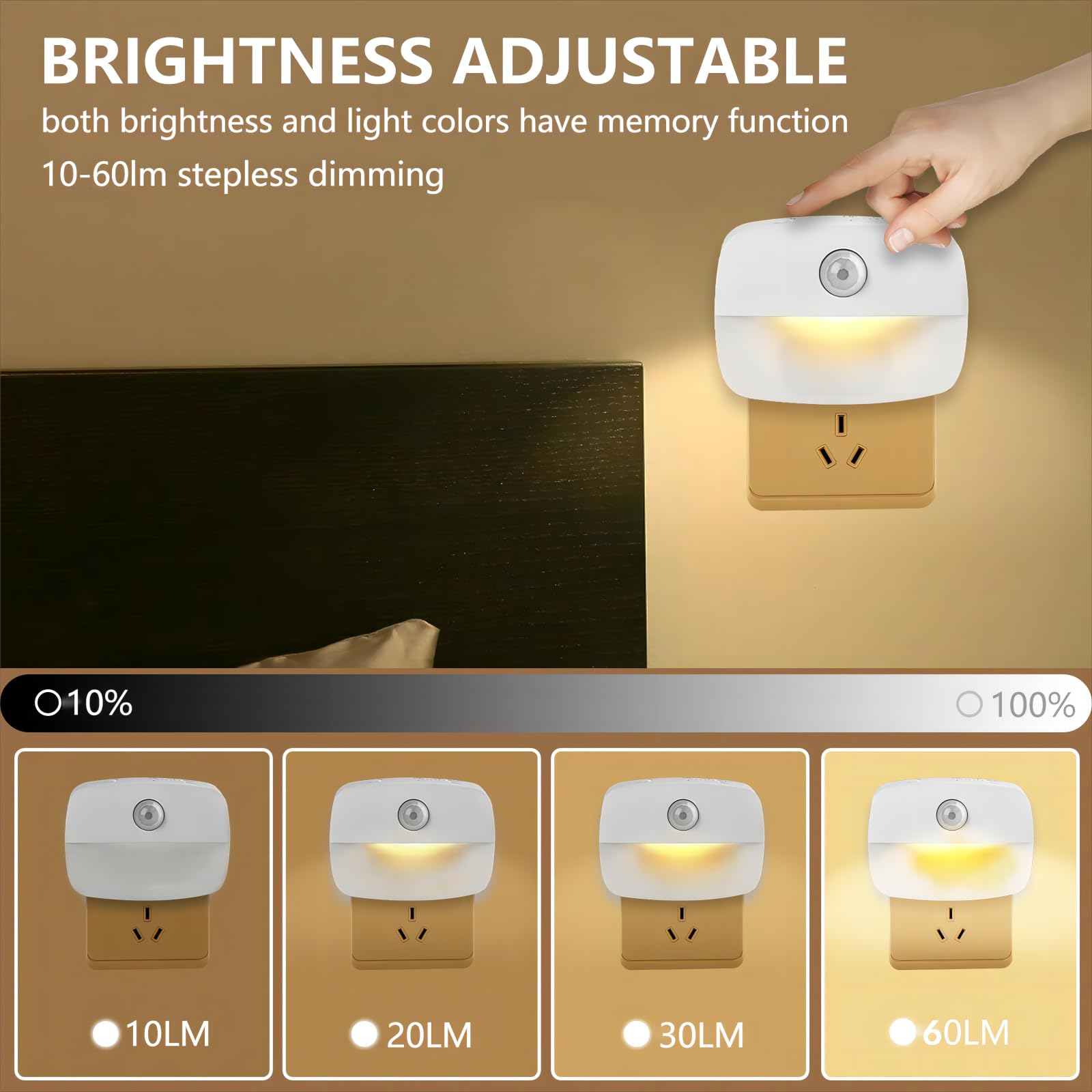 Sossi night light ideal for bedroom use during nighttime routines.