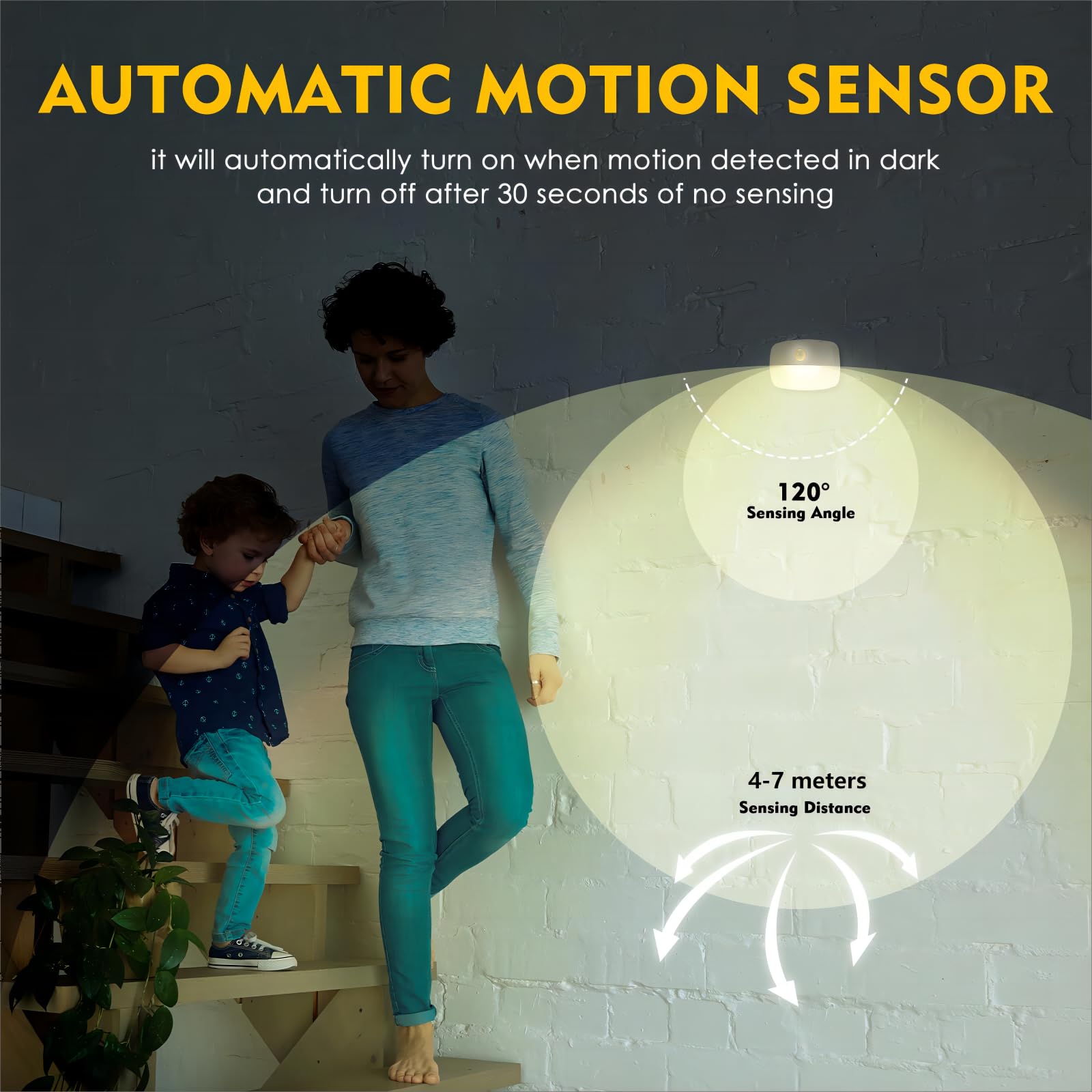 Sossi night light showing dimming control for adjustable brightness.