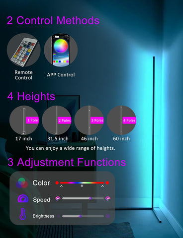 Sotipevs app control and remote provide easy color changes and mode customization.