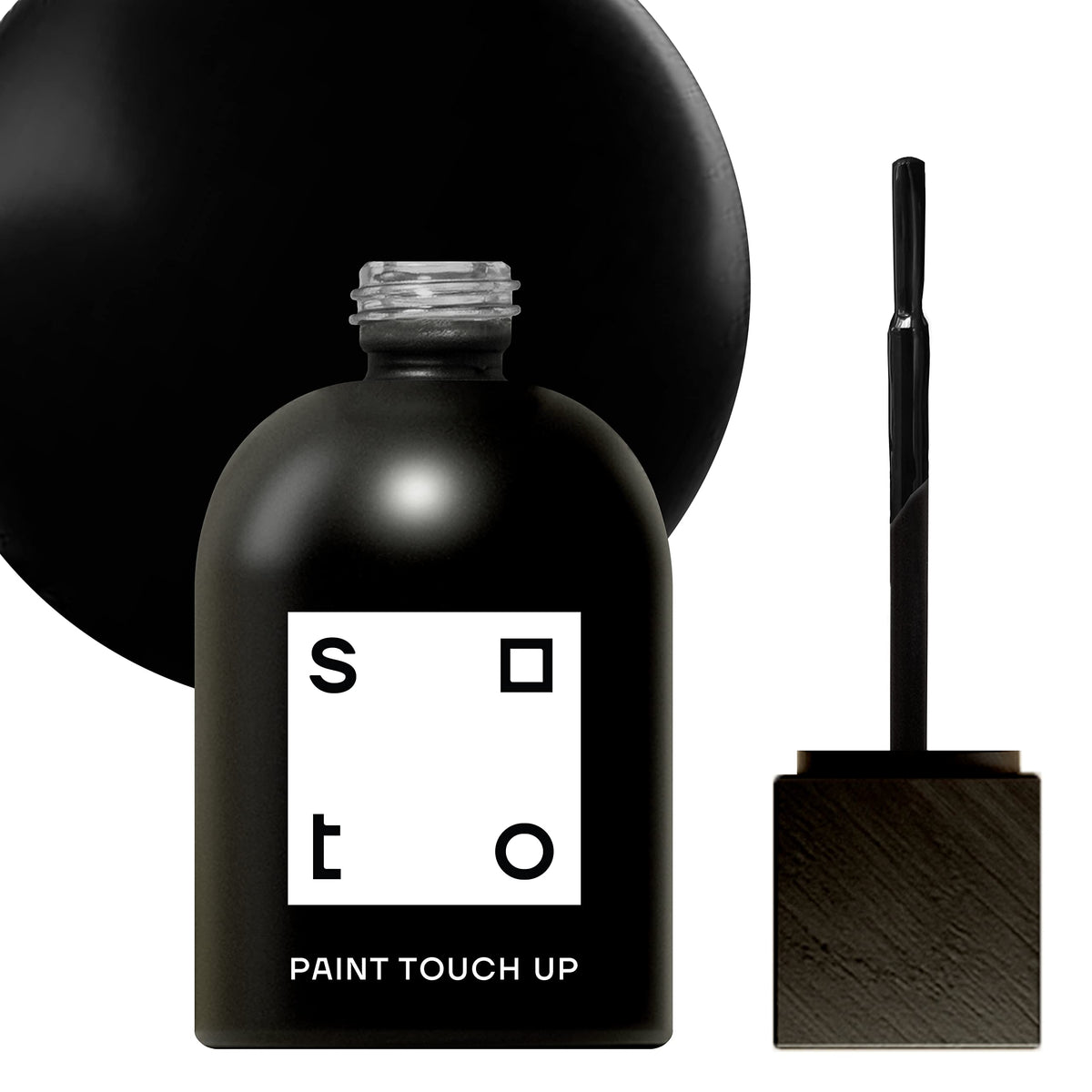 soto no70 mars black bottle cap with precision brush for easy touch ups.
