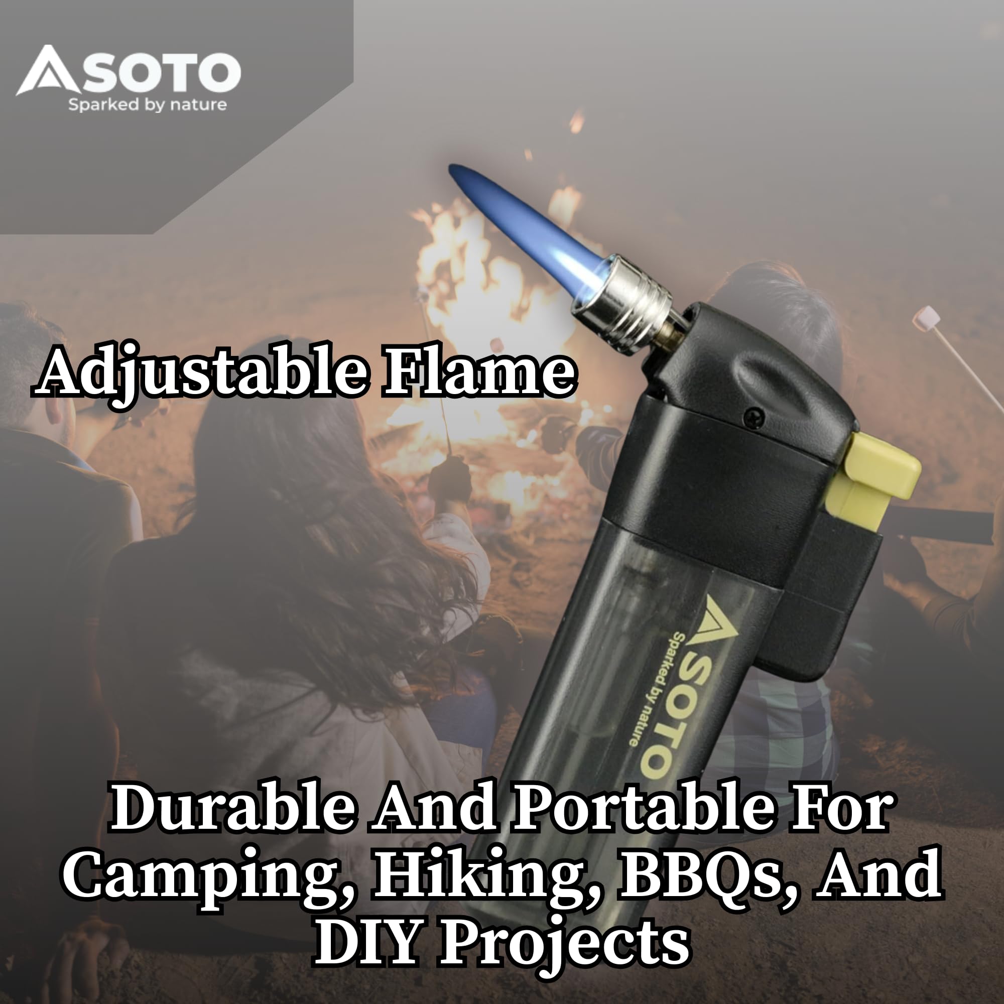 SOTO compact torch used during hiking and DIY projects