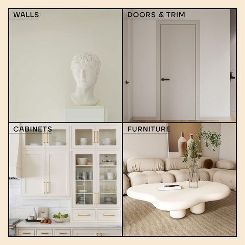 Soto scratch repair on wall hides chips with a seamless, blended look.