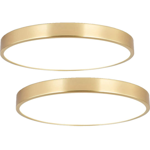 SOTTAE 9-inch brushed gold ceiling light closeup showing premium finish