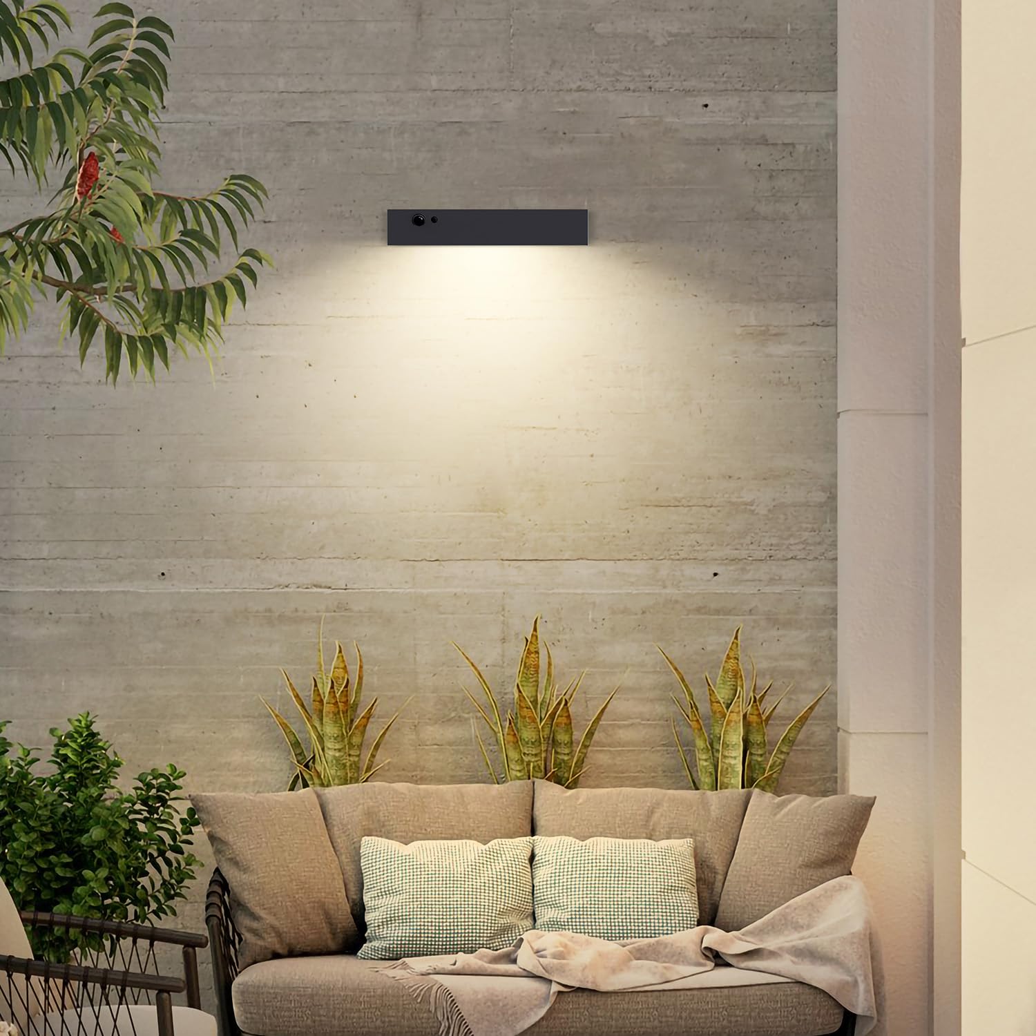 SOTTLOT anti-glare design offers comfortable nighttime visibility near doors.