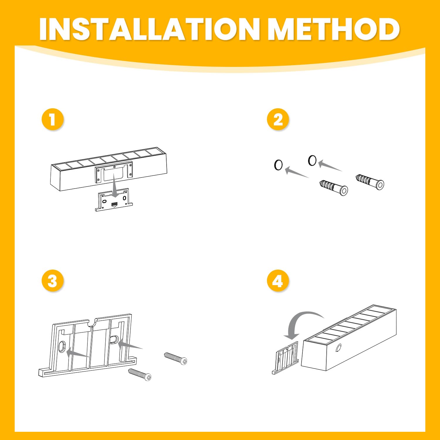 SOTTLOT easy-install wall light with no wiring for quick setup.
