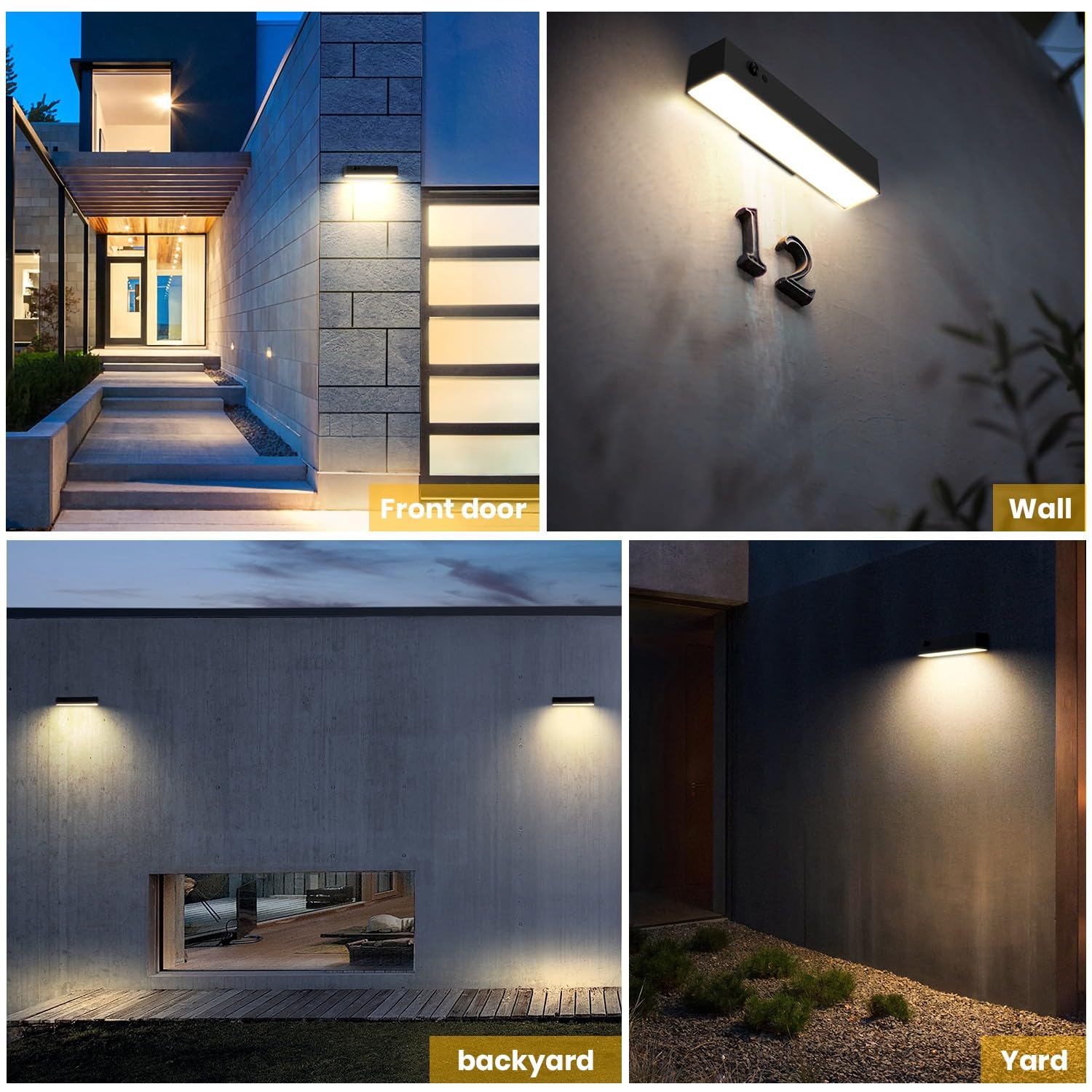 SOTTLOT 4000K LED provides crisp, modern porch and path illumination.