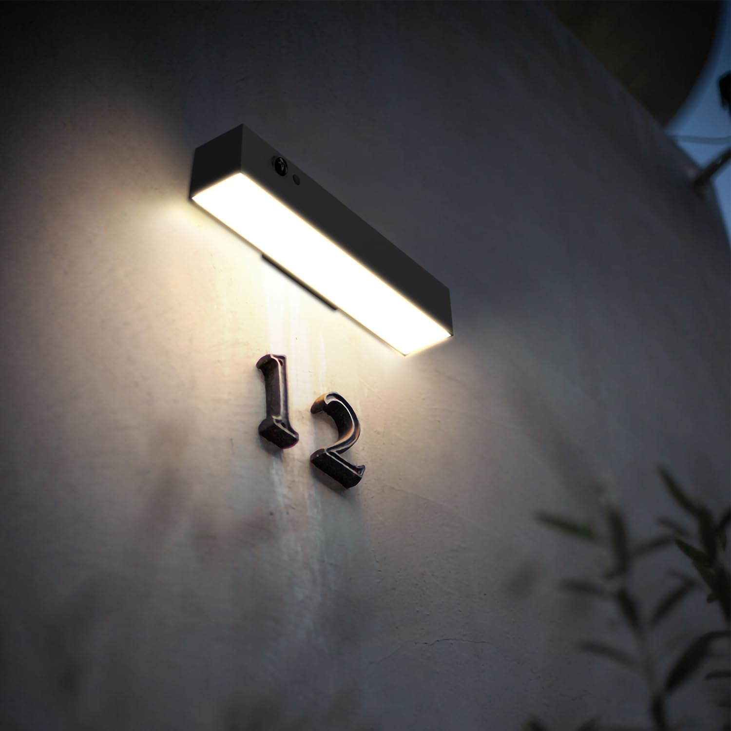 SOTTLOT solar outdoor light front door illuminates entry with a welcoming glow.