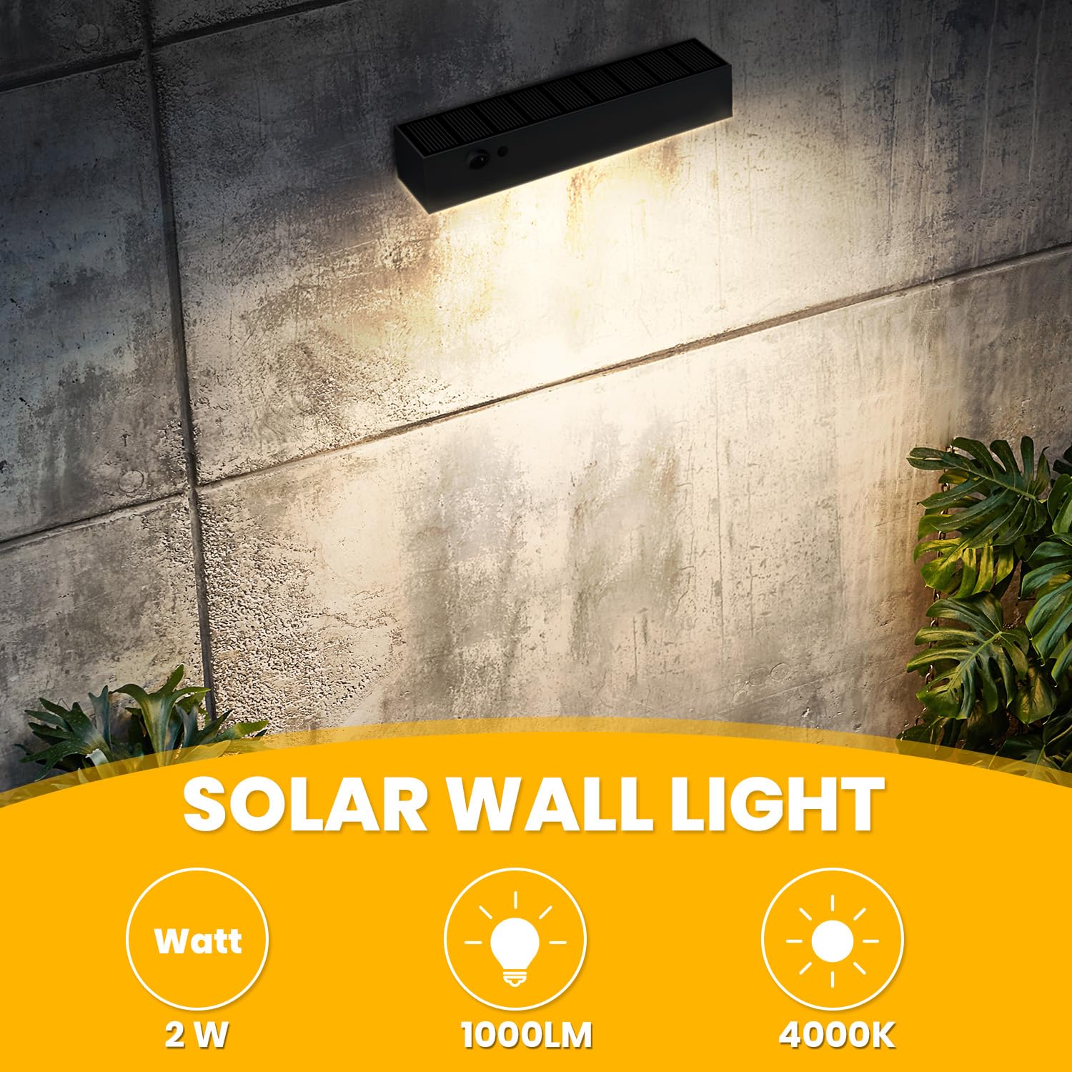 SOTTLOT solar outdoor light yard garden enhances safety with motion activation.