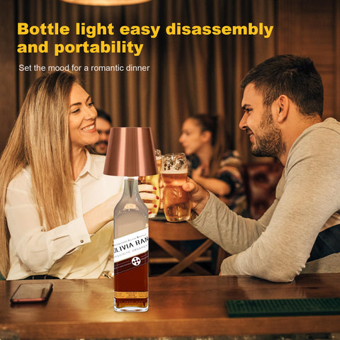 SOUDFK bottle lights enhance bars and restaurants with warm ambient lighting