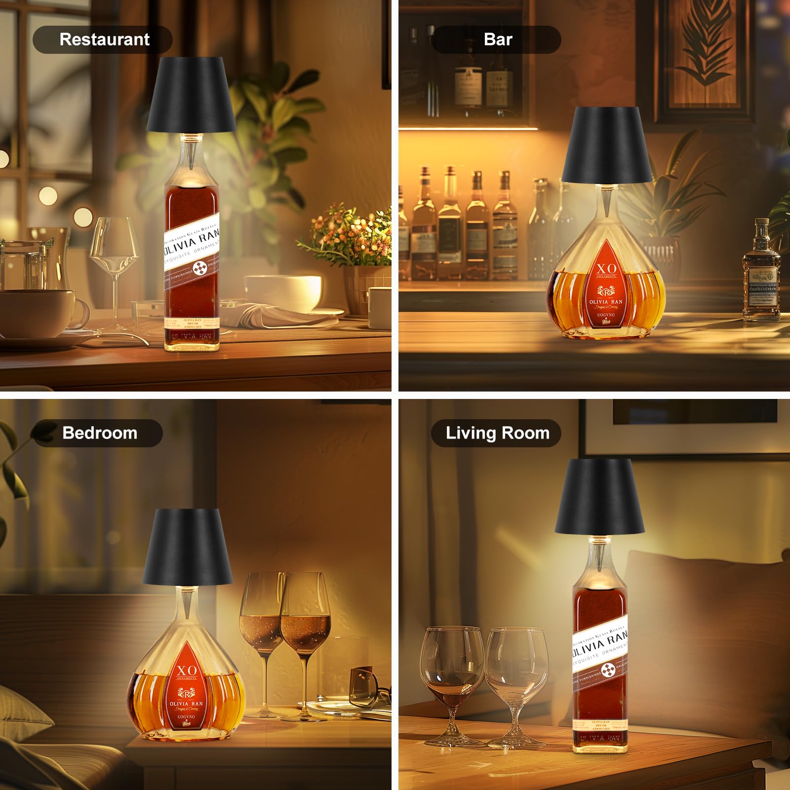 SOUDFK bottle lamp presented as a gift-ready decor item