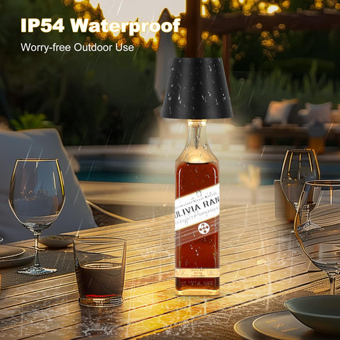 SOUDFK bottle lamp with versatile bottle-base design