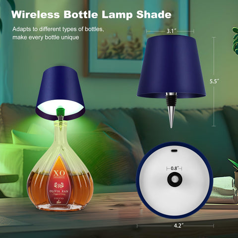 SOUDFK centerpiece bottle light enhances tables and counters with color.