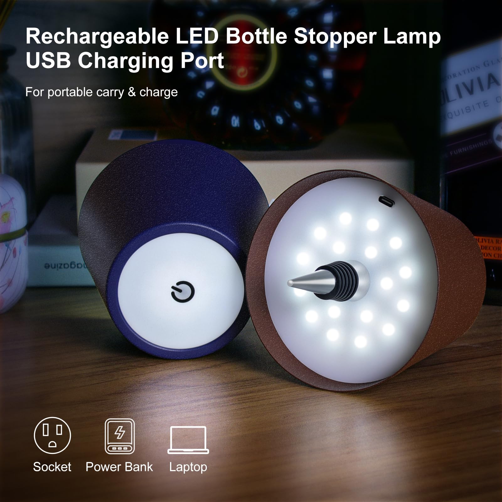 SOUDFK DIY bottle light design base supports various bottles