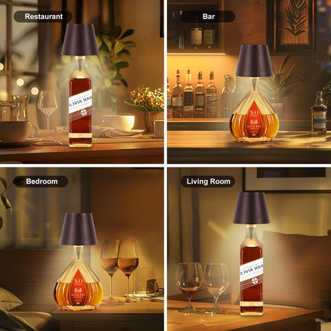 SOUDFK wireless lamp elevates home decor with customizable bottle-based charm