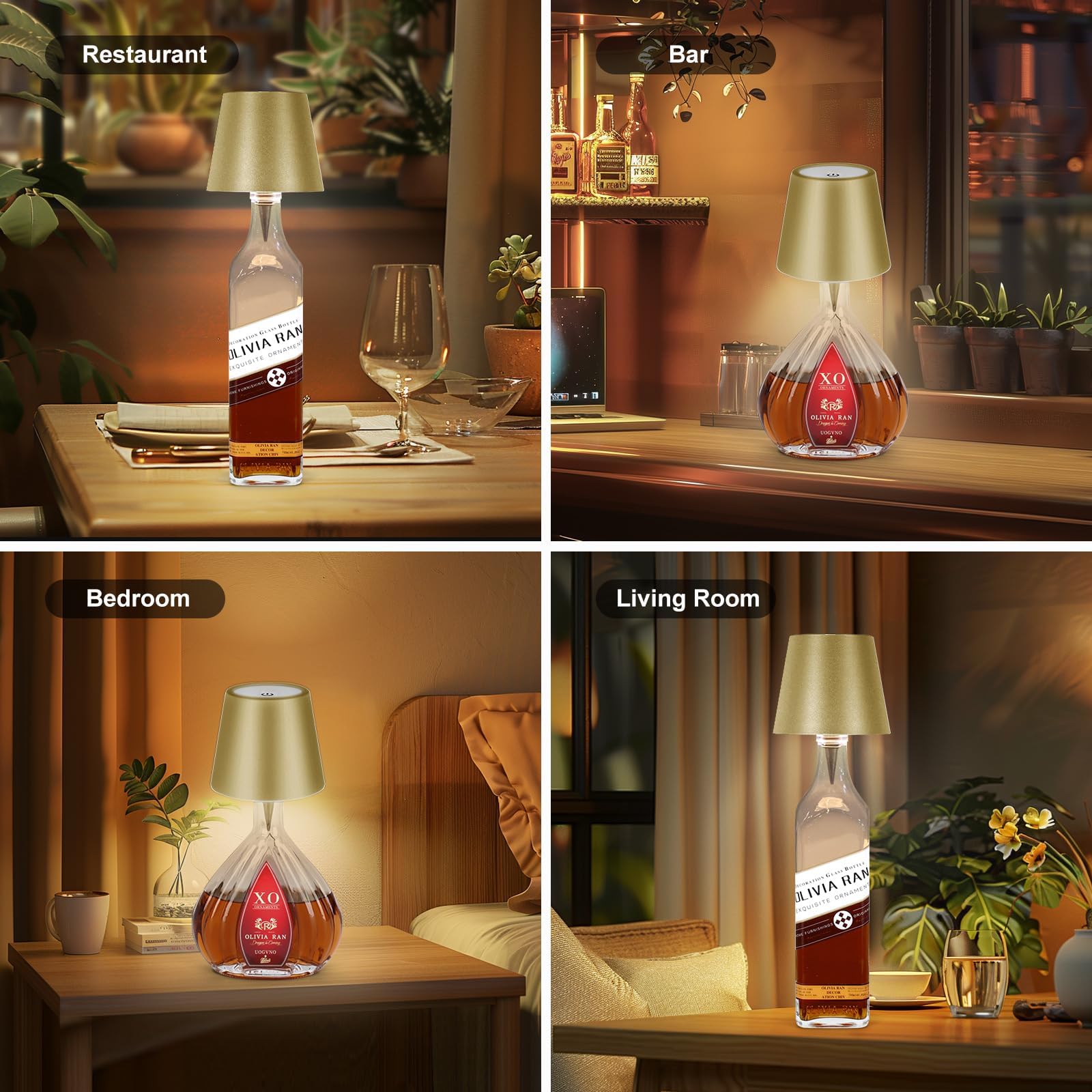 SOUDFK gift-ready bottle light for stylish home decor