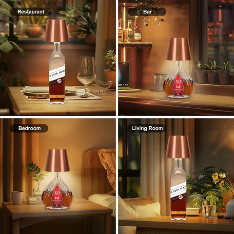 SOUDFK bottle lamp for indoor and outdoor use, easy to reposition