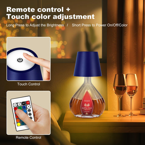 SOUDFK RGB LED bottle illumination ideal for indoor bars and parties.