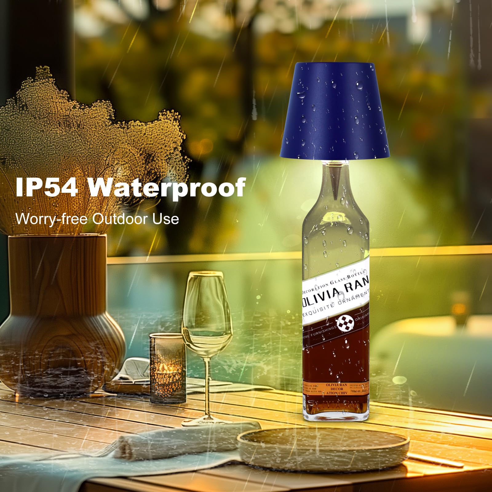 SOUDFK metal bottle light is waterproof for versatile use.