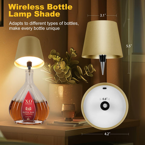 SOUDFK portable desk bottle light for indoor and outdoor use