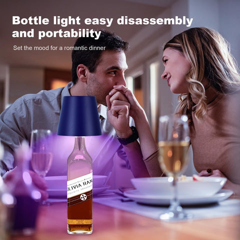 SOUDFK rechargeable bottle lamp lasts up to 12 hours.