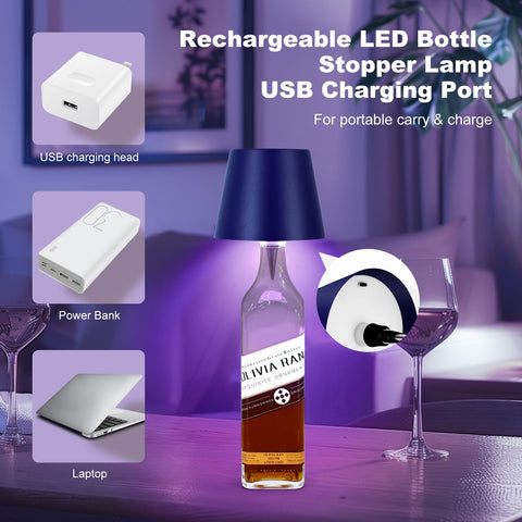 SOUDFK remote-controlled bottle lamp suitable for outdoor gatherings.