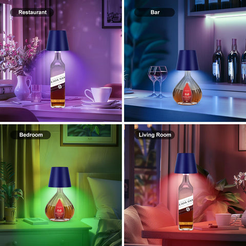 SOUDFK sapphire blue RGB lamp for events and home décor.
