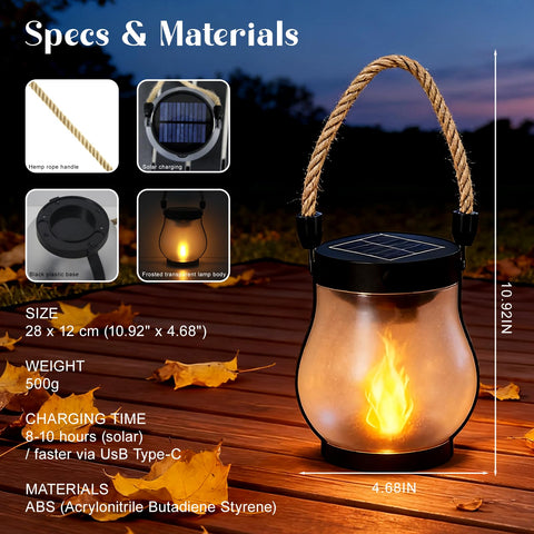 SOUDFK lantern demonstrates IP65 weatherproof durability for outdoor use.