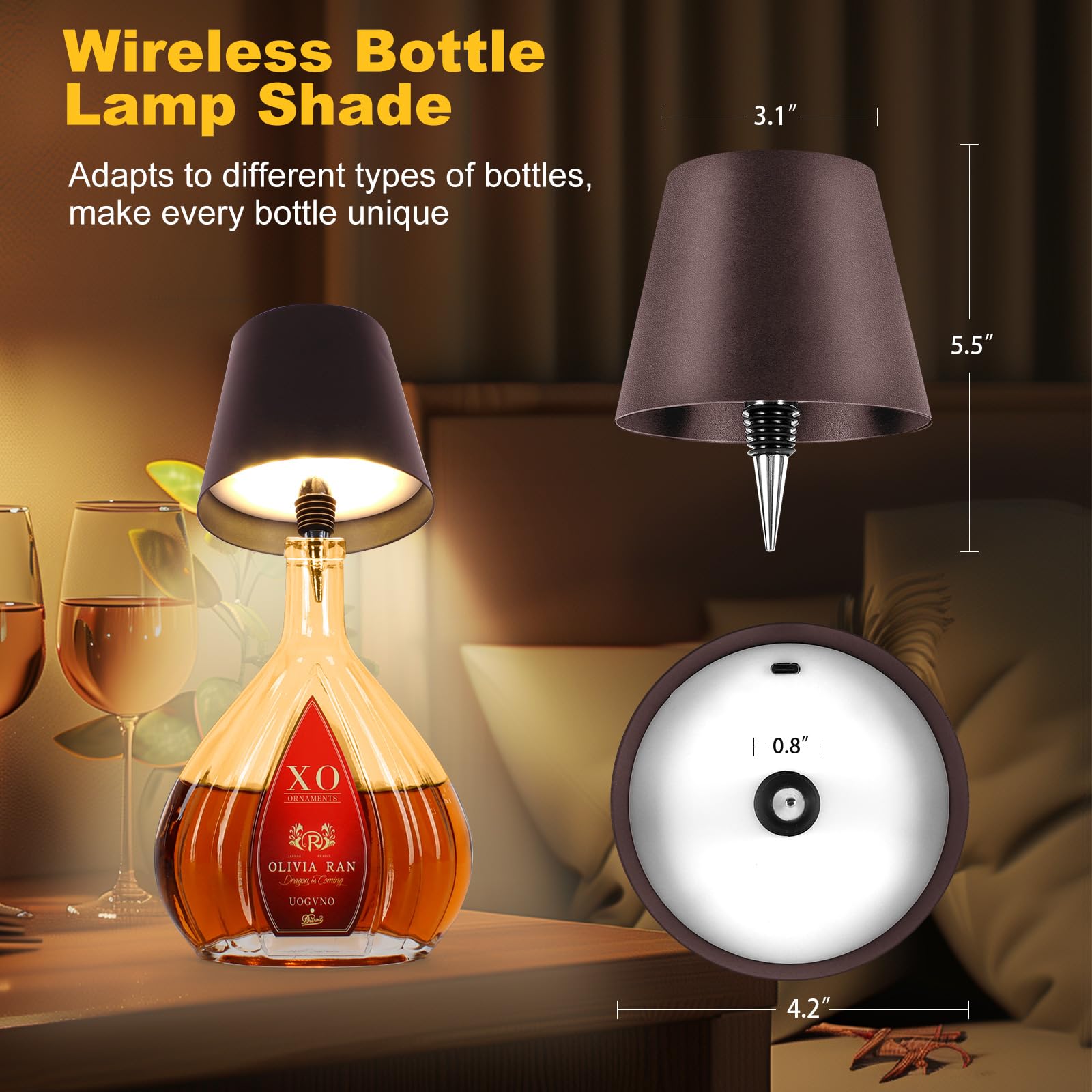 SOUDFK three-color bottle lamp helps set the mood for any venue