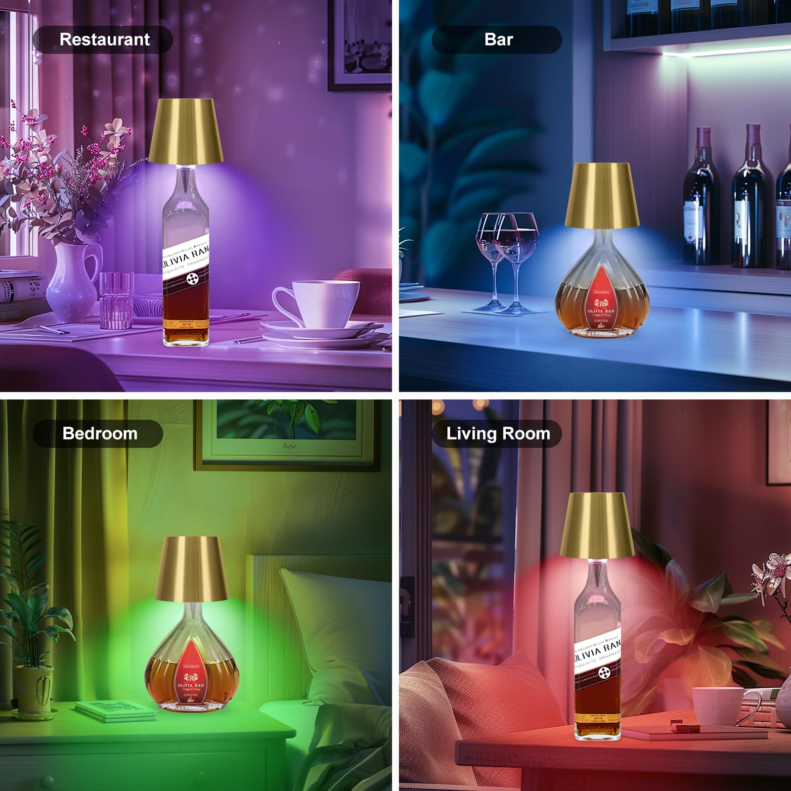 SOUDFK warm ambient bottle lamp creating cozy atmosphere