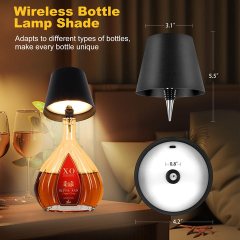 SOUDFK wireless bottle lamp suitable for indoor and outdoor spaces